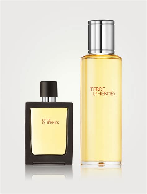 Terre d'Hermes Parfum travel spray and refill 